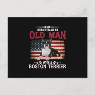 Onderschat nooit een oud Man met een Boston Aankondigingskaart