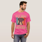 Onderschat nooit een oud Man met een doos T-shirt (Voorkant volledig)