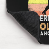 Onderschat nooit een oud Man met een hockeystick Muismat (Hoek)