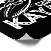 Onderschat nooit een oud Man met een kajak Poster (Hoek)