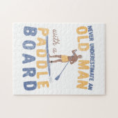 Onderschat nooit een oud Man met een pedelbord Legpuzzel (Horizontaal)