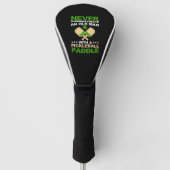 Onderschat nooit een oud Man met een pickleball Golfheadcover (Voorkant)