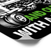 Onderschat nooit een oud Man met een trekker Poster (Hoek)