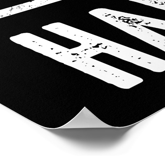 Onderschat nooit een oud Man met een uurradio Poster (Hoek)