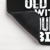 Onderschat nooit een oud Man met Mountain Bike Muismat (Hoek)