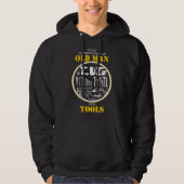 Onderschat nooit een oud Man met Tools Handyman Hoodie (Voorkant)