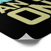 Onderschat nooit een oud Man op een bike - fietser Poster (Hoek)