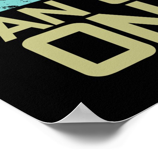 Onderschat nooit een oud Man op een bike - fietser Poster (Hoek)