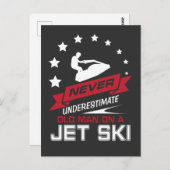 Onderschat nooit een oud man op een StraalGift van Briefkaart (Voorkant / Achterkant)