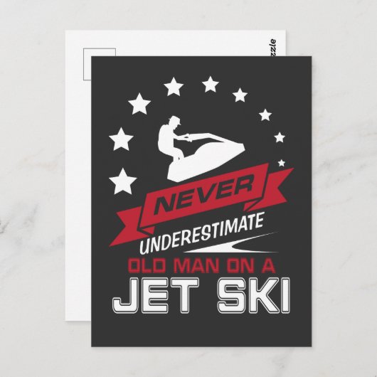 Onderschat nooit een oud man op een StraalGift van Briefkaart (Voorkant / Achterkant)