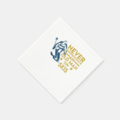 Onderschat nooit een oud Man op skiskiën. Servet (Hoek)