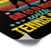 Onderschat nooit een oud Man - Tennis Racket SPO Poster (Hoek)