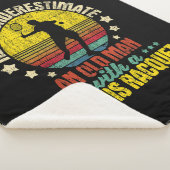 Onderschat nooit een oud Man - Tennis Racket SPO Sherpa Deken (3/4)