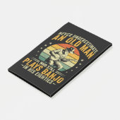 Onderschat nooit een oude man die nog steeds banjo post-it® notes (Schuin)