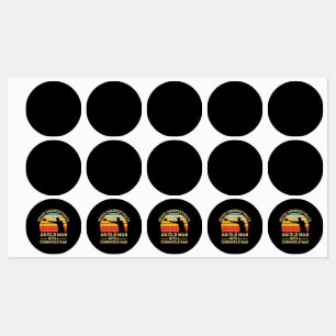 Onderschat nooit een oude man met een Cornhole-zak Labels