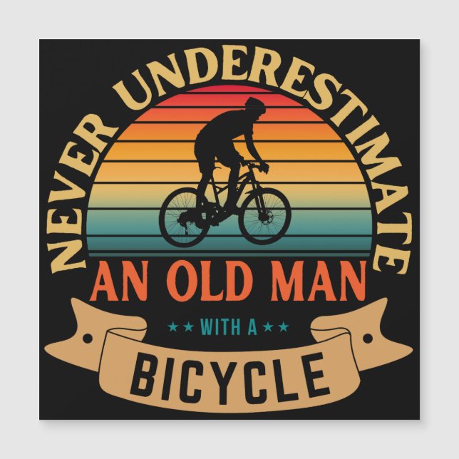 Onderschat nooit een oude man met een fiets (Voorkant)