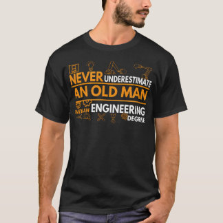 Onderschat nooit een oude man met een t-shirt