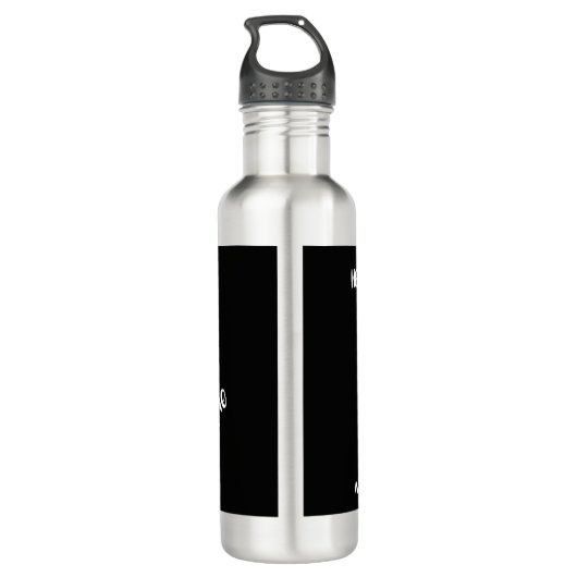 Onderschat nooit een oude man met Petanque Boule Waterfles (Achterkant)