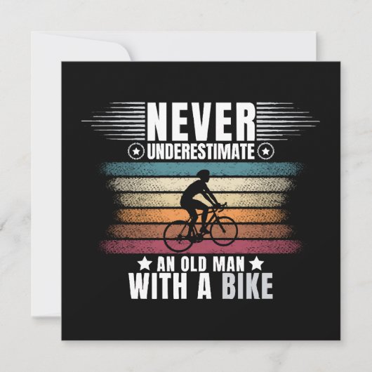 Onderschat nooit een oude man op een fiets (Voorkant)