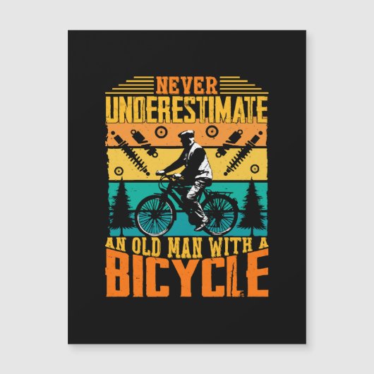 Onderschat nooit een oude man op een fiets (Voorkant)