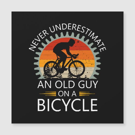 Onderschat nooit een oude man op een fiets (Voorkant)