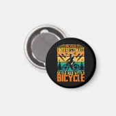 Onderschat nooit een oude man op een fiets magneet (Voorkant / Achterkant)