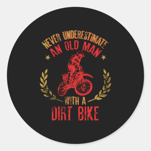 Onderschat nooit een oude papaver met een vuile bi ronde sticker (Voorkant)