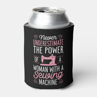 Onderschat nooit een vrouw met een naaimachine blikjeskoeler
