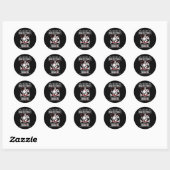 Onderschat nooit het bewustzijn van sikkelcelanemi ronde sticker (Vel)