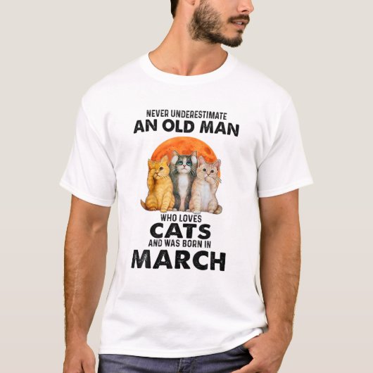 Onderschat nooit het oude Man dat van de in T-shirt (Voorkant)