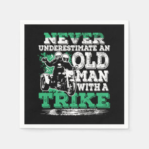 Onderschat nooit het oude Man met een tegel Servet