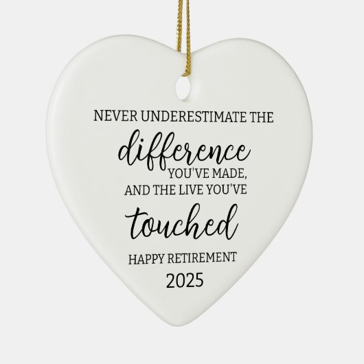 Onderschat nooit het verschil dat je hebt gemaakt keramisch ornament (Rechts)