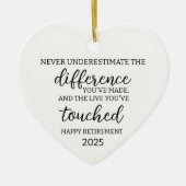 Onderschat nooit het verschil dat je hebt gemaakt keramisch ornament (Voorkant)