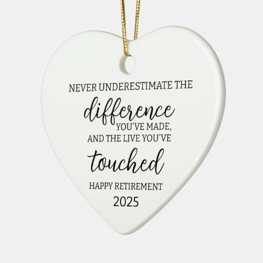 Onderschat nooit het verschil dat je hebt gemaakt keramisch ornament (Links)