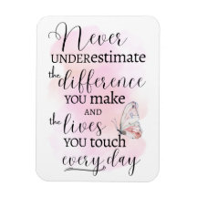 Onderschat nooit het verschil dat je maakt