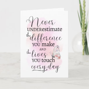 Onderschat nooit het verschil dat u maakt kaart