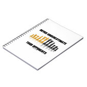 Onderschat nooit je tegenstanders (schaakset) notitieboek (Linkerzijde)