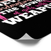 Onderschat nooit meisjes wapens Color Guard Poster (Hoek)