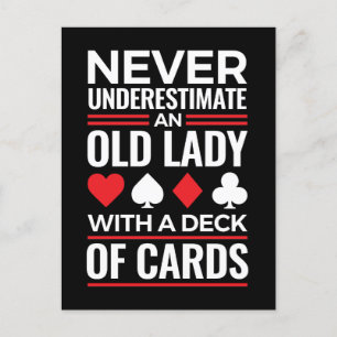 Onderschat nooit Old Lady Deck van Kaart Bridge