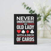 Onderschat nooit Old Lady Deck van Kaart Bridge (Staand voorkant)