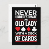 Onderschat nooit Old Lady Deck van Kaart Bridge (Voorkant / Achterkant)