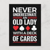Onderschat nooit Old Lady Deck van Kaart Bridge (Voorkant)
