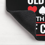 Onderschat nooit Old Lady Deck van Kaart Bridge Muismat (Hoek)