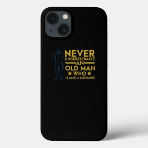Onderschat nooit oud Man dat ook mechanisch is Case-Mate iPhone Case