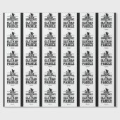 Onderschat nooit oud Man Funny Black Pickleball Cadeaupapier (Vlak)