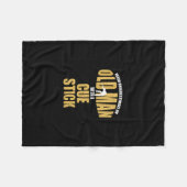 Onderschat nooit oud Man met Cue Stick Funny P Fleece Deken (Voorkant (Horizontaal))