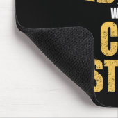 Onderschat nooit oud Man met Cue Stick Funny P Muismat (Hoek)