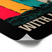 Onderschat nooit oud Man met Kayak Poster (Hoek)