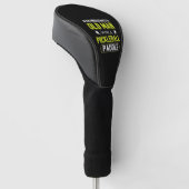 Onderschat nooit oud Man met Pickleball Paddle Golfheadcover (Schuin)