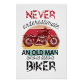 Onderschat nooit oude Man-bil Perfect Poster (Voorkant)